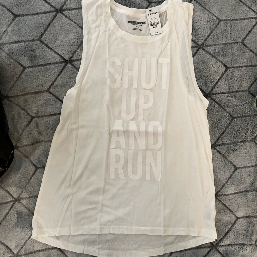 Express oversized graphic tank